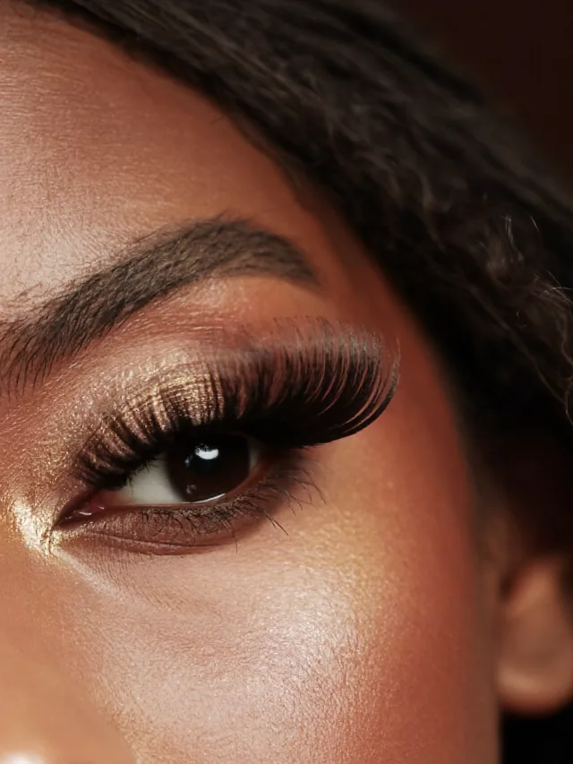 Ojo con extensiones híbridas, textura wispy